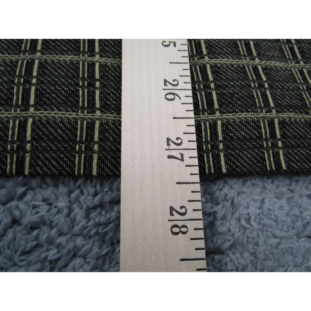 Ermenegildo Zegna Polo Shirt Mens Small Green Tan Grid Cotton Short Sleeve Italy - Picture 6 of 7